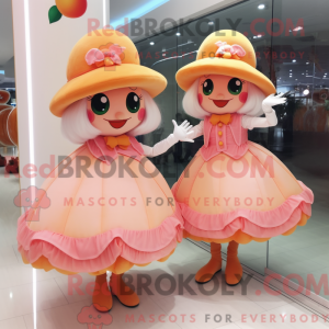 Peach Candy mascot costume...