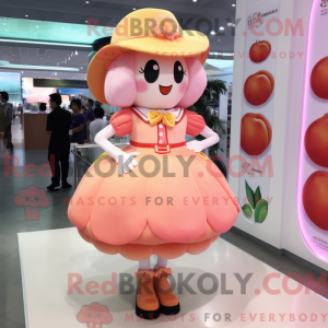Peach Candy mascot costume...