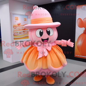 Peach Candy mascot costume...