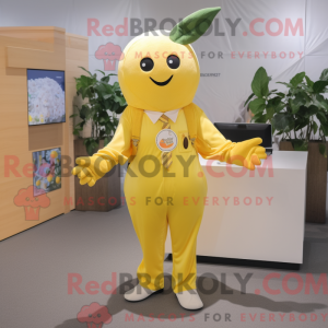 Lemon Yellow Apricot mascot...