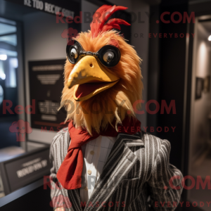 Rust Rooster mascot costume...