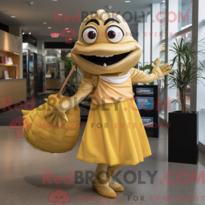 Gold Barracuda mascot...