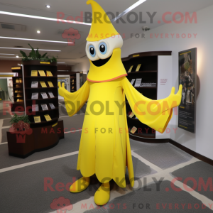 Yellow Magician mascot...