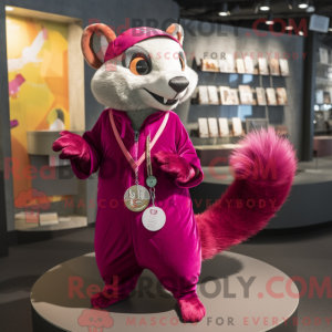 Magenta Weasel mascot...