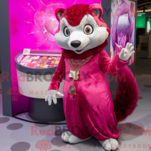 Magenta Weasel mascot...
