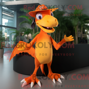 Orange Dimorphodon mascot...