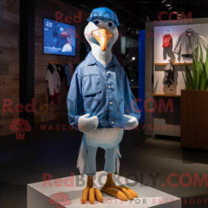 Blå Albatross maskot...