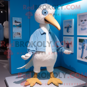 Blauer Albatros Maskottchen...