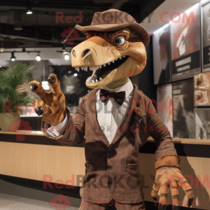 Brown Deinonychus mascot...