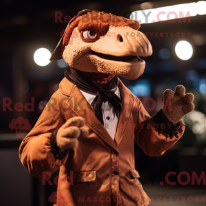 Brown Deinonychus mascot...