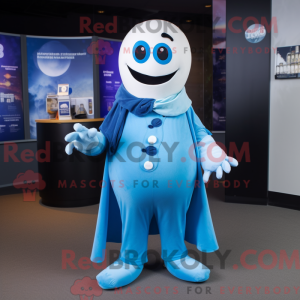 Blue Ghost mascot costume...