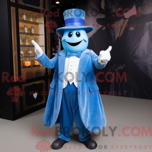 Blue Ghost mascot costume...