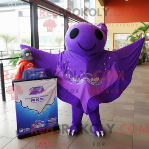 Disfraz de mascota Purple...