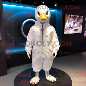 White Goose mascot costume...