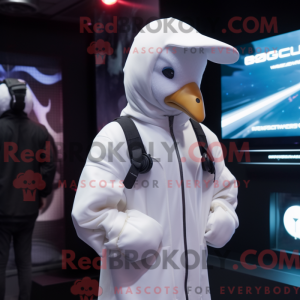 White Goose maskot kostume...