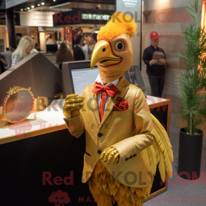 Guldfasan maskot kostume...