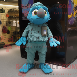 Maskotdraktfigur Cyan...