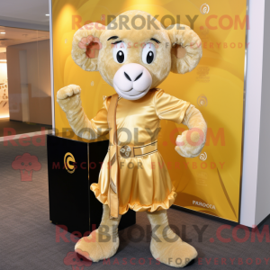 Disfraz de mascota Gold Ram...
