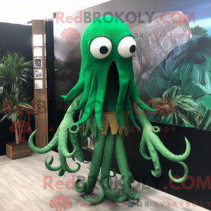 Forest Green Kraken mascot...