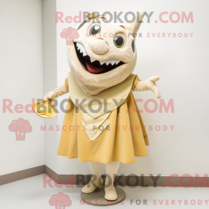 Cream Tuna mascot costume...