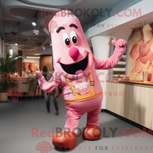 Pink Currywurst mascot...