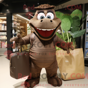 Brown Crocodile mascot...