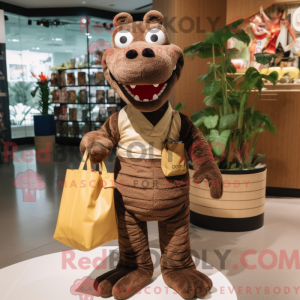Brown Crocodile mascot...