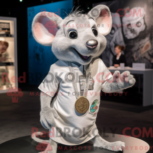 Silver Rat-mascottekostuum...