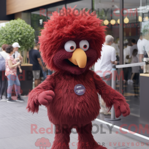 Maroon Fried Chicken maskot...