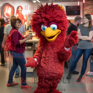 Maroon Fried Chicken maskot...