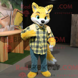 Lemon Yellow Fox mascot...