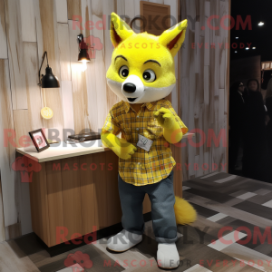 Lemon Yellow Fox mascot...