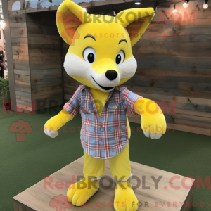 Lemon Yellow Fox mascot...