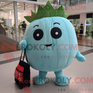 Sky Blue Watermelon mascot...