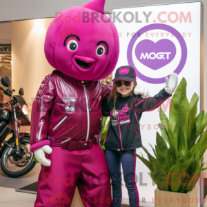 Magenta Beet mascot costume...