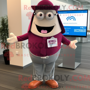 Magenta Clam Chowder maskot...