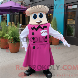 Magenta Clam Chowder maskot...