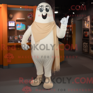 Postava maskota Tan Ghost v...