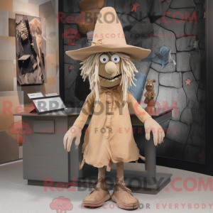 Tan Witch S Hat mascot...