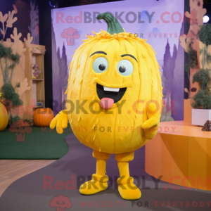 Gul græskar maskot kostume...