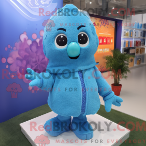 Blue Raspberry mascot...