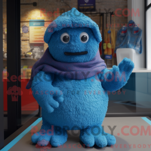 Blue Raspberry mascot...