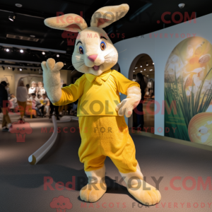 Yellow Wild Rabbit mascot...
