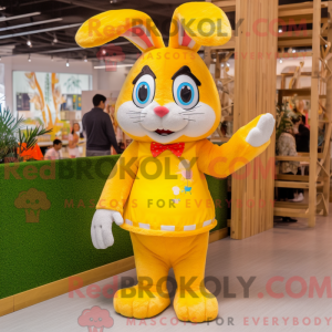 Yellow Wild Rabbit mascot...