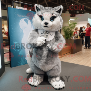 Grauer Luchs Maskottchen...