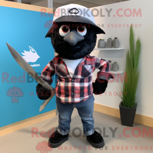 Black Swordfish mascot...