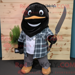 Black Swordfish mascot...