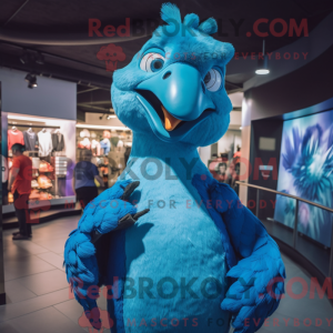 Maskotdraktfigura Blue Dodo...