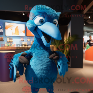 Blue Dodo Bird mascot...