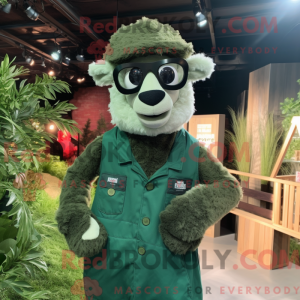 Forest Green Alpaca mascot...